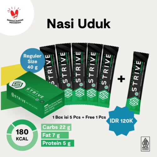 STRIVE Energy Bar - Full Bar - Nasi Uduk - 1 BOX isi 6